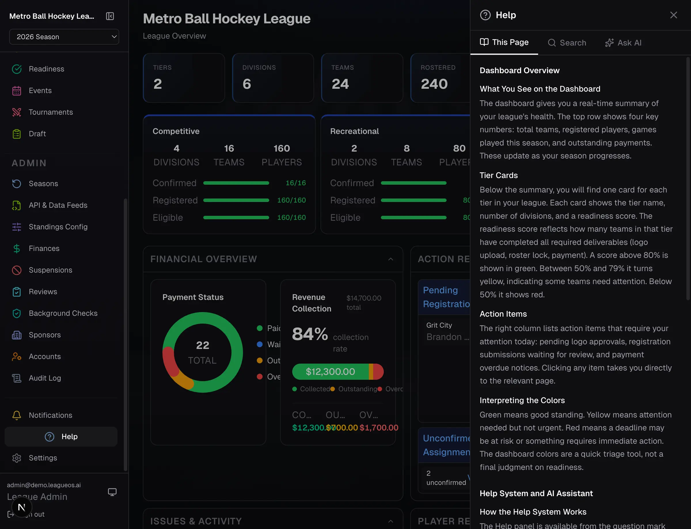 Contextual help drawer with AI assistant