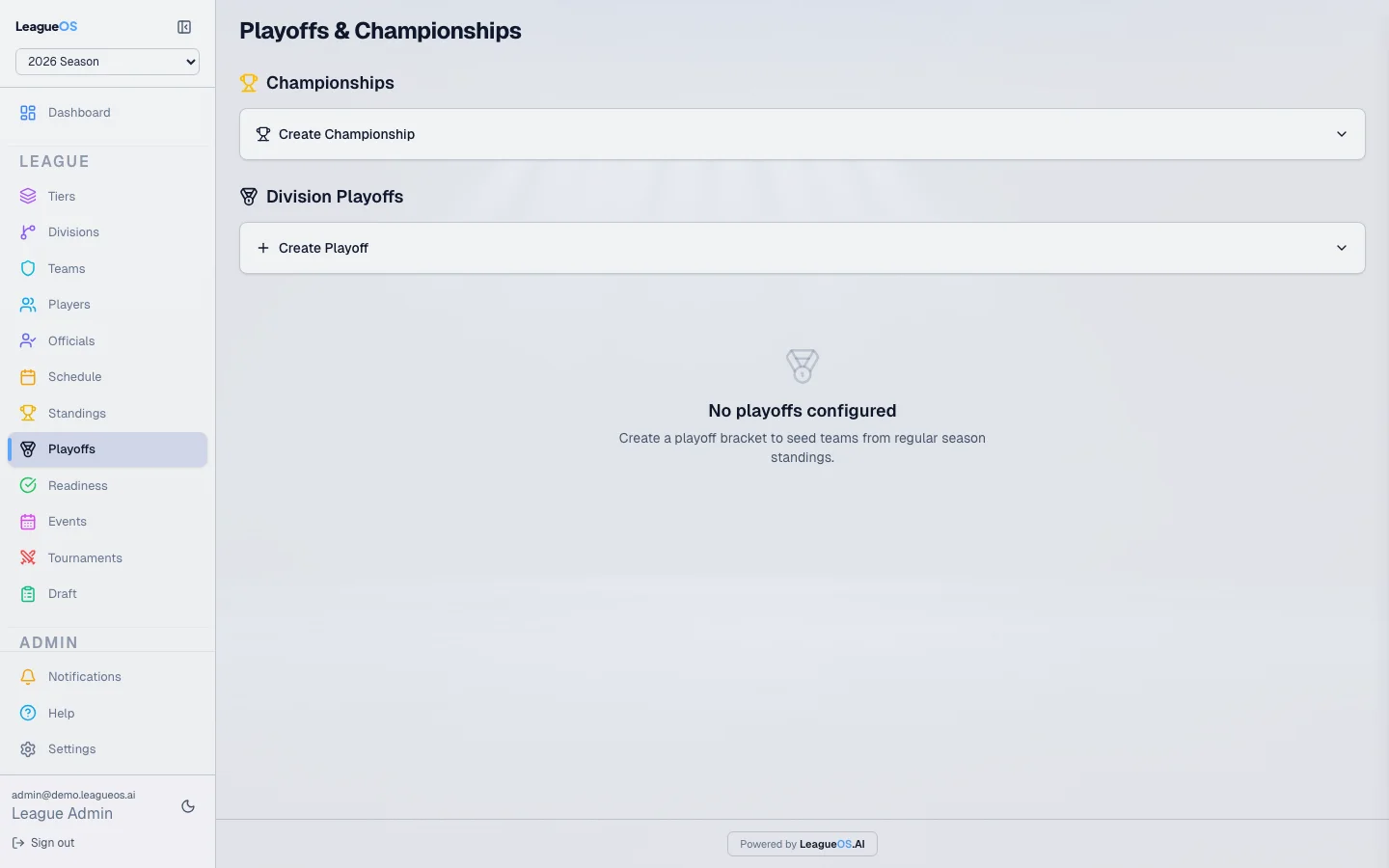 Playoff bracket generator